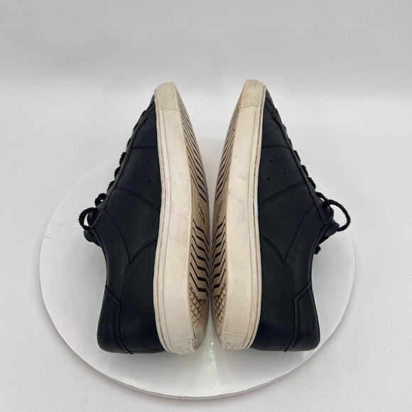 Onitsuka Tiger Lawnship 2.0 Men Size 10.5 D715L Black Leather Low Top Shoes - Picture 8 of 14